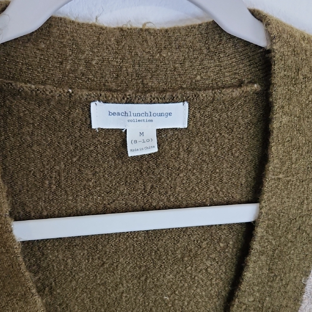 Beachlunchlounge Earthy Tones Patchwork Cardigan - image 2